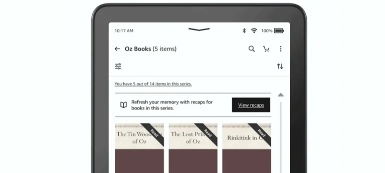 أمازون تطلق Recaps على أجهزة Kindle باستخدام الذكاء الاصطناعي