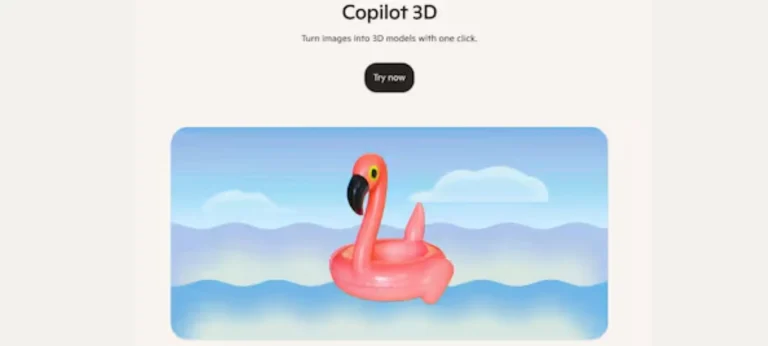 Copilot 3D أداة ذكاء صناعي لتحويل الصور لنماذج ثلاثية الأبعاد