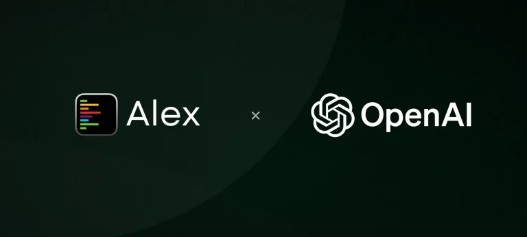 منصة Alex للبرمجة بالذكاء الاصطناعي تنضم لفريق OpenAI Codex