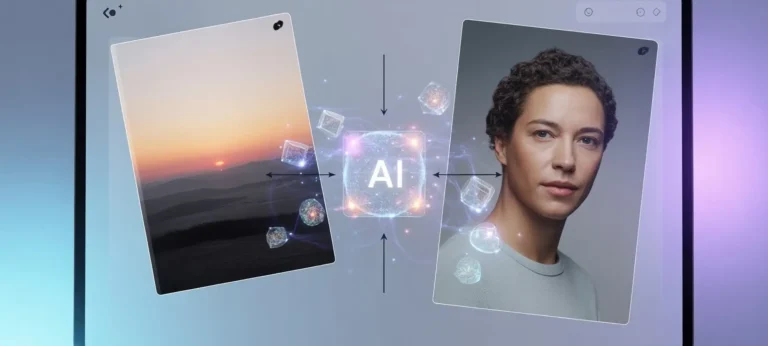 دمج صورتين بصورة واحدة