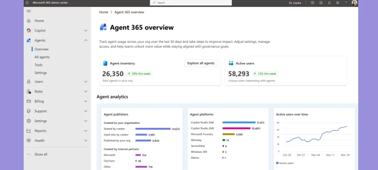 مايكروسوفت تطلق Microsoft Agent 365 لإدارة 1.3 مليار وكيل ذكي