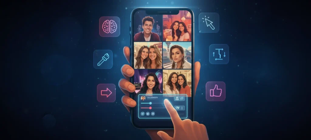 ترند الصور مع المشاهير