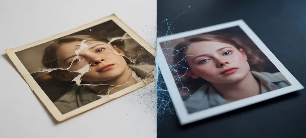 برومبت ترميم صور قديمة