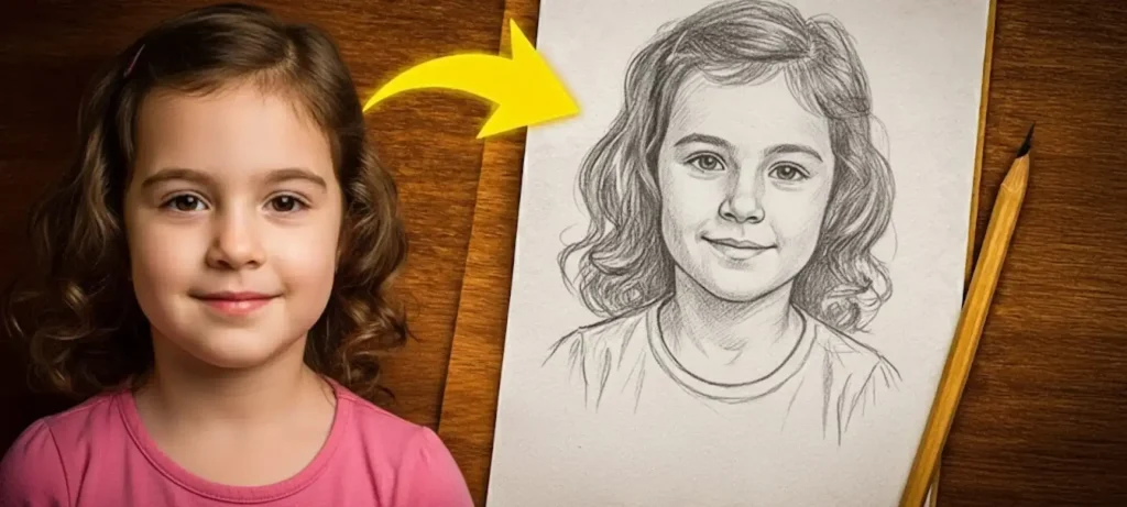 تحويل صورة إلى رسم يدوي