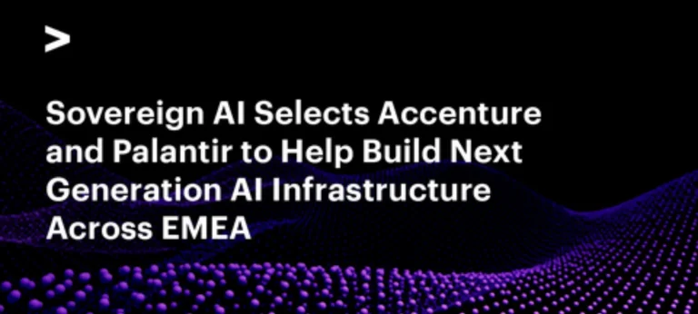 تعاون Sovereign AI مع Accenture وPalantir لتطوير بنية ذكاء