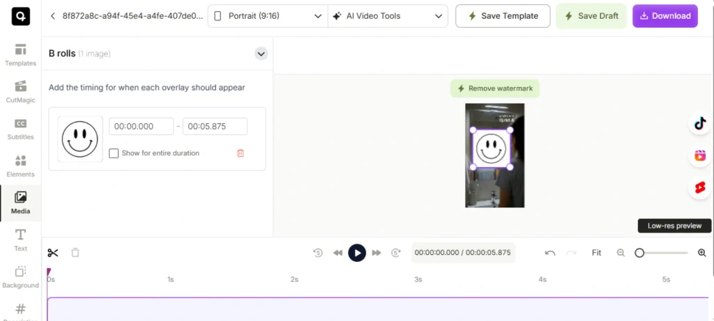 طريقة تركيب صورة على فيديو