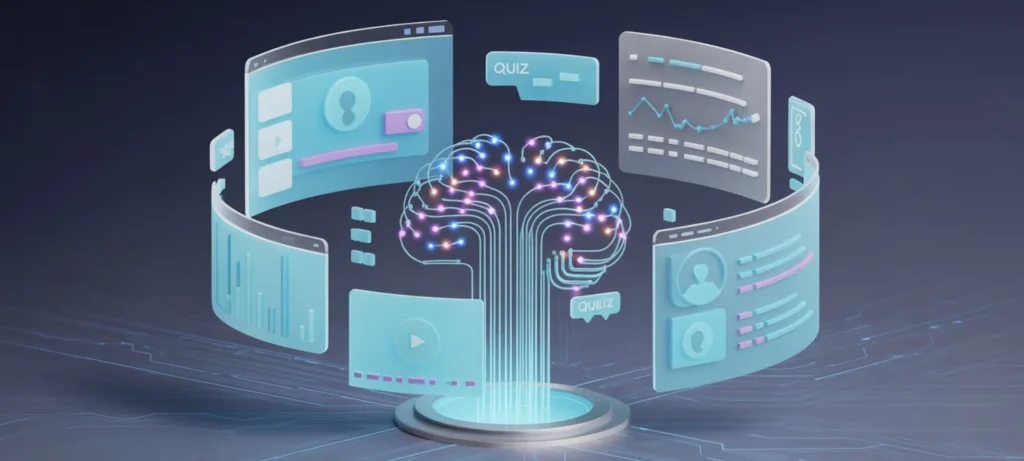 إنشاء كورسات بالذكاء الاصطناعي