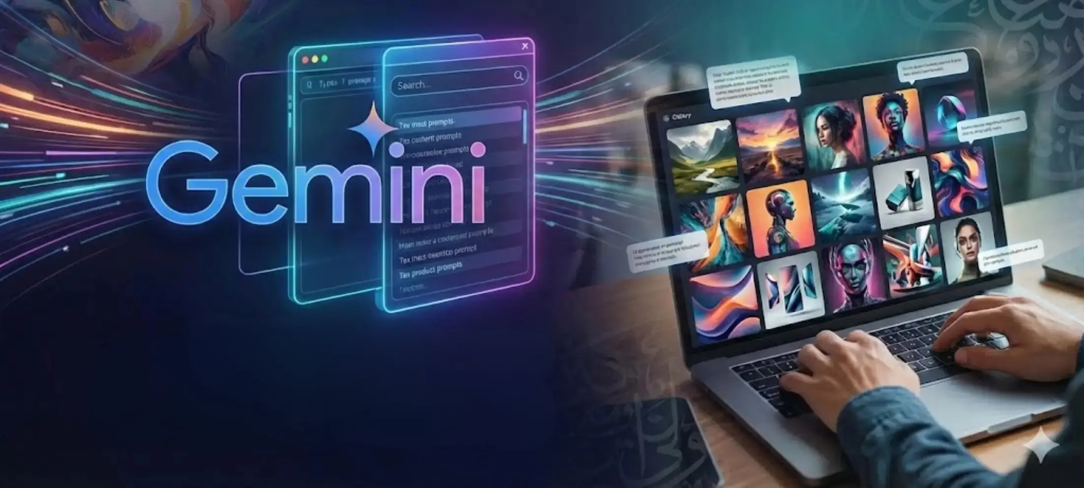 أكواد صور Gemini