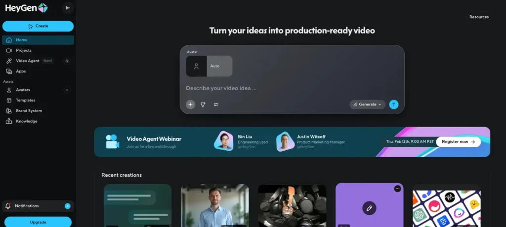شرح موقع HeyGen