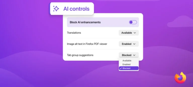 فايرفوكس من موزيلا يمنح المستخدمين خيار تعطيل الذكاء الصناعي