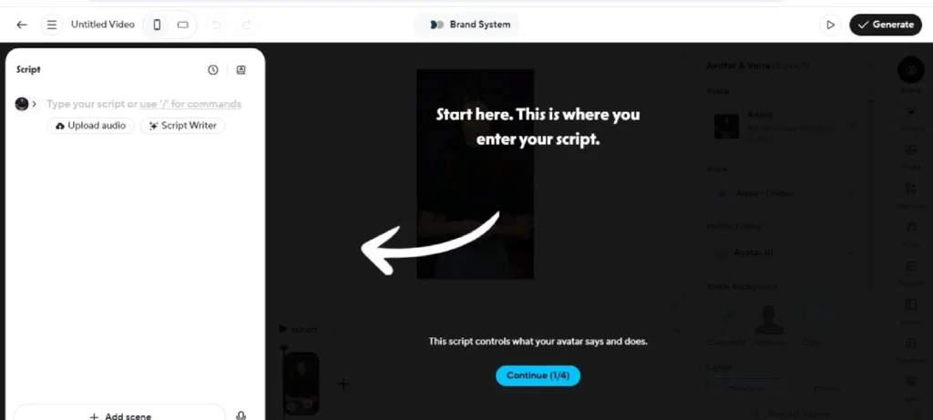 تحويل النص إلى فيديو