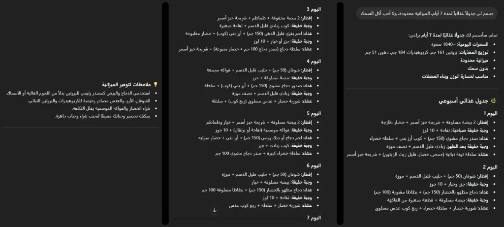 برنامج شات جي بي تي للتخسيس