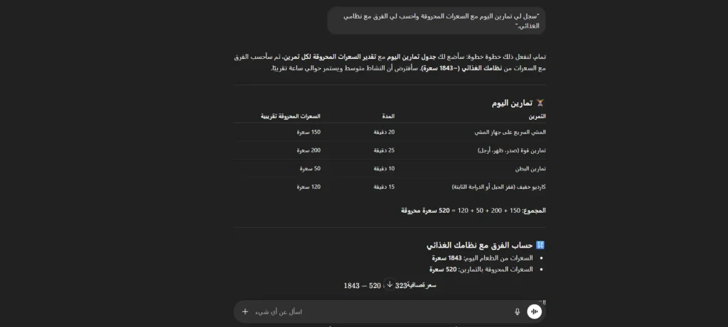 برنامج شات جي بي تي للتخسيس