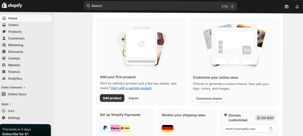 إنشاء متجر بالذكاء الاصطناعي