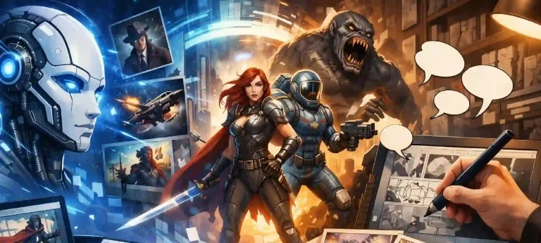 مولد قصص مصورة بالذكاء الاصطناعي