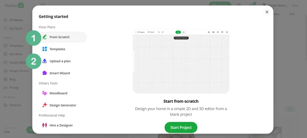 رسم مخطط معماري بالذكاء الاصطناعي