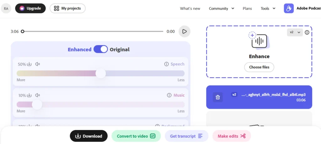 تنقية الصوت بالذكاء الاصطناعي