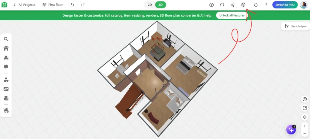 رسم مخطط معماري بالذكاء الاصطناعي