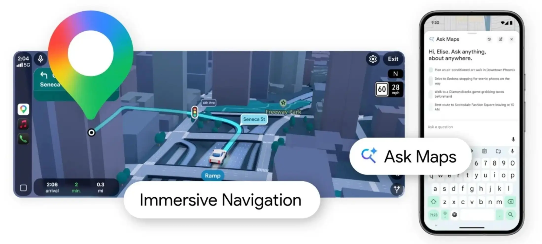 خرائط جوجل بالذكاء الاصطناعي