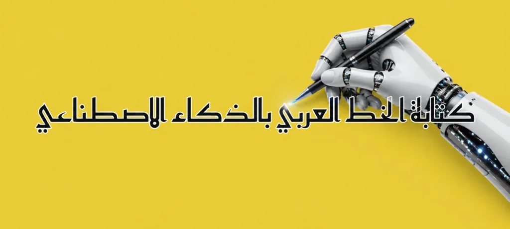 كتابة الخط العربي بالذكاء الاصطناعي