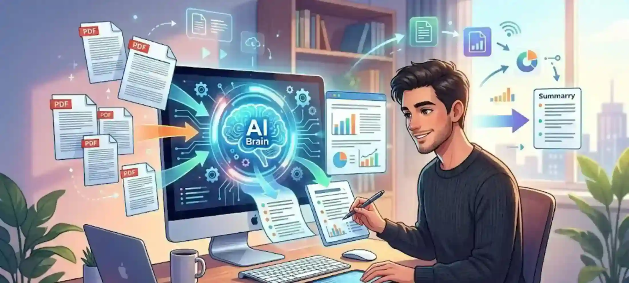 تلخيص PDF بالذكاء الاصطناعي