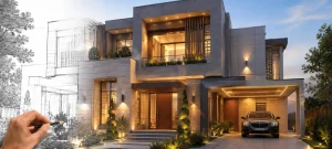 تصميم واجهة منزل بالذكاء الاصطناعي