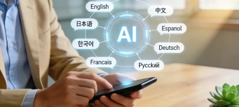 تطبيق تعلم اللغات بالذكاء الاصطناعي