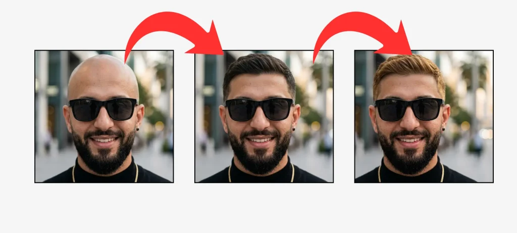 تغيير قصة الشعر للرجال