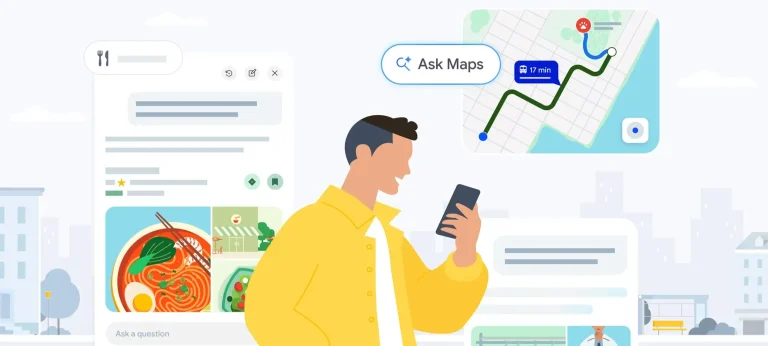 Ask Maps يتيح طلب الطعام وحجز الفنادق بتقنيات الذكاء الصناعي