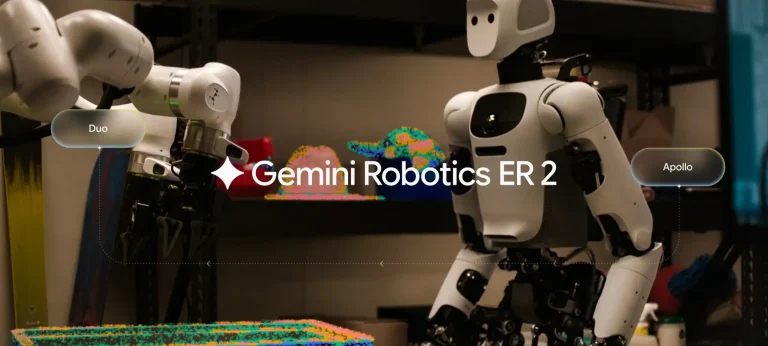 جوجل تطلق Gemini Robotics ER 2 لتطوير روبوتات أكثر ذكاءً