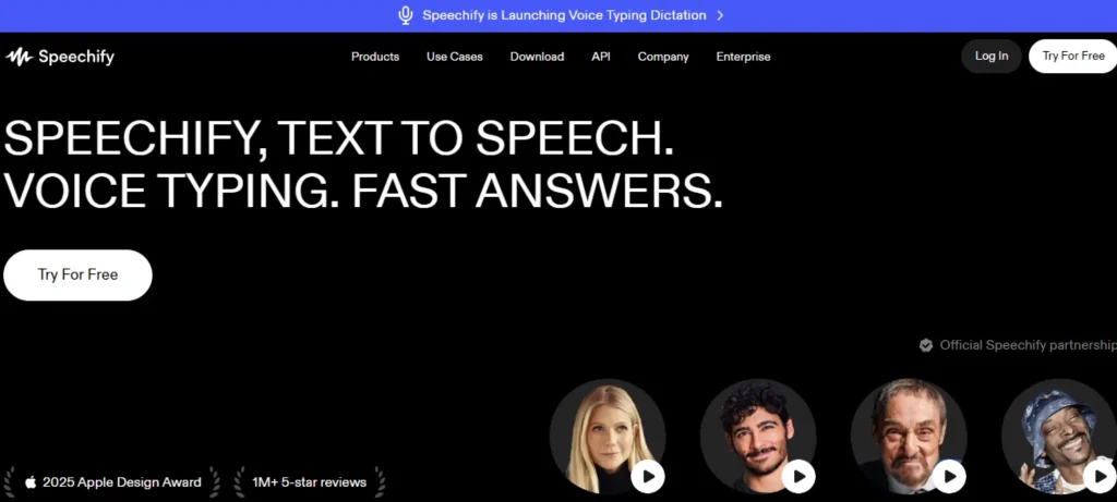 تطبيق Speechify