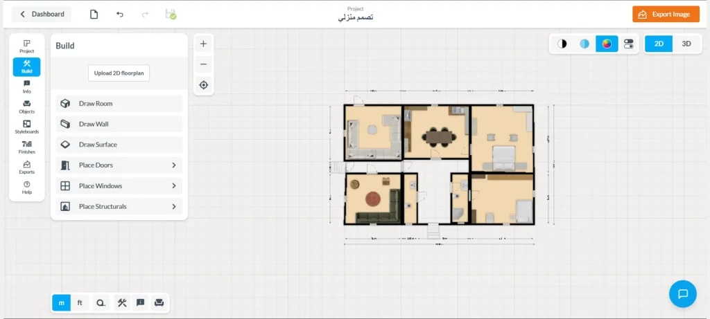 تصميم مخطط منزل بالذكاء الاصطناعي