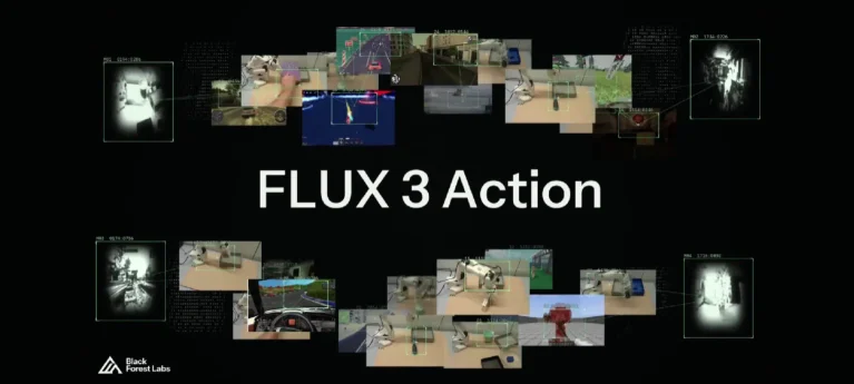 FLUX 3 Action يقود الروبوتات بنموذج أصغر وأسرع