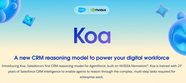Salesforce تطلق Koa لتطوير وكلاء الذكاء الاصطناعي للشركات AI