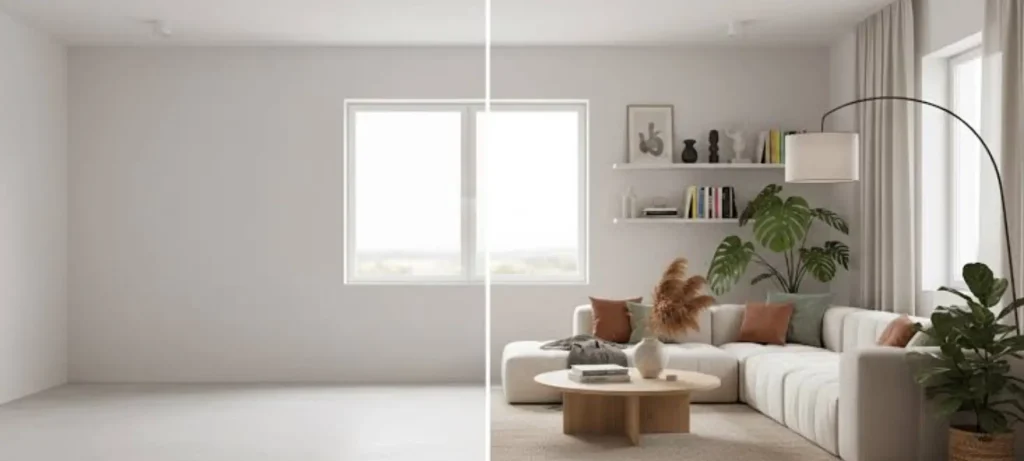 تصميم ديكور داخلي بالذكاء الاصطناعي