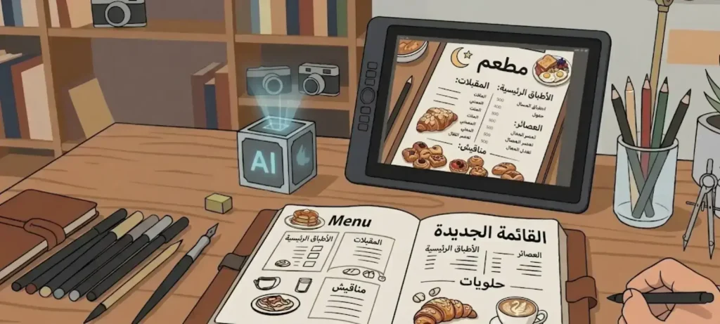 تصميم قائمة أسعار بالذكاء الاصطناعي