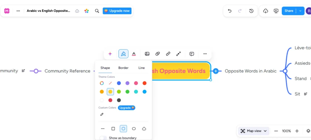 تحويل PDF إلى خرائط ذهنية